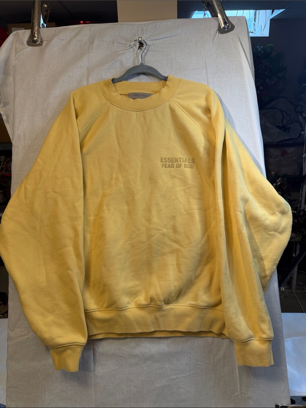 Fear of God Essentials Men's orange Crewneck Sweatshirt